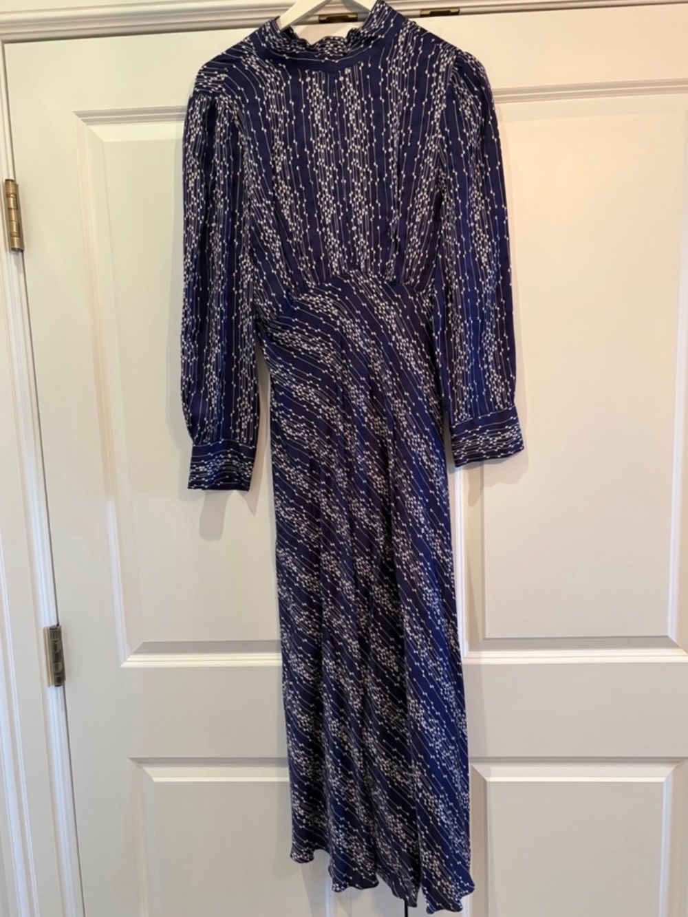 Sandro Navy Midi Dress